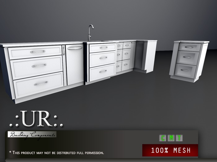.:UR:. Kitsch Kitchen - Retro Stove (full perm mesh)