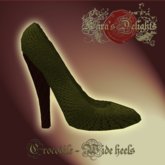 Crocodile Wide Heels - Demo
