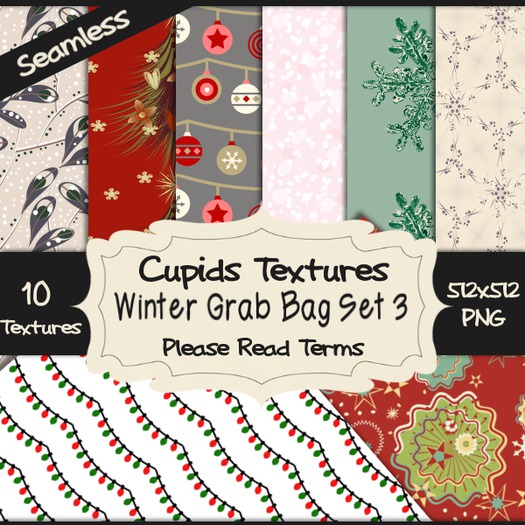 *Cupids Textures * 10 WINTERS GRAB BAG SET 3