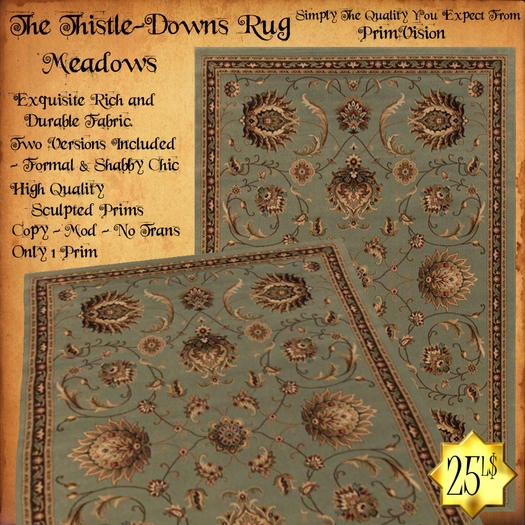 *PV* The Thistle Downs Rug - Meadows