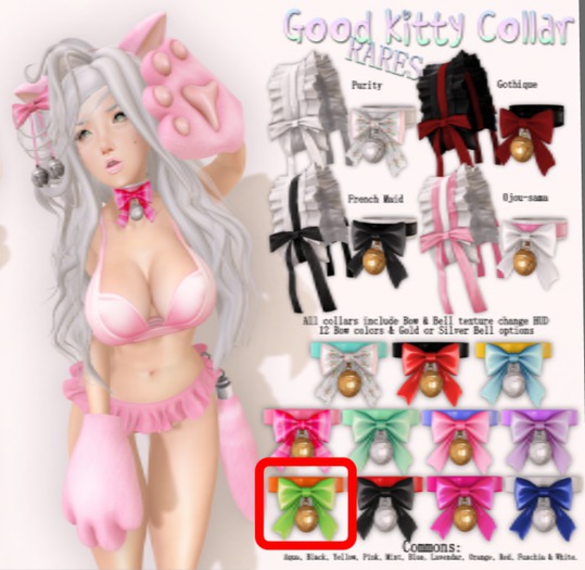 .tsg. Good Kitty Collar - Yellow 1