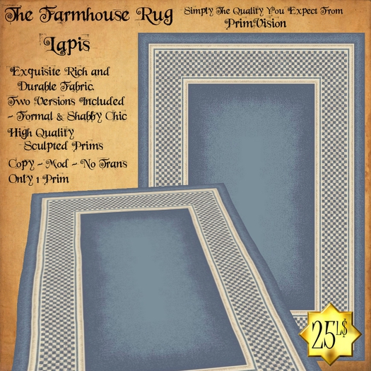 *PV* The Farmhouse Rug - Lapis