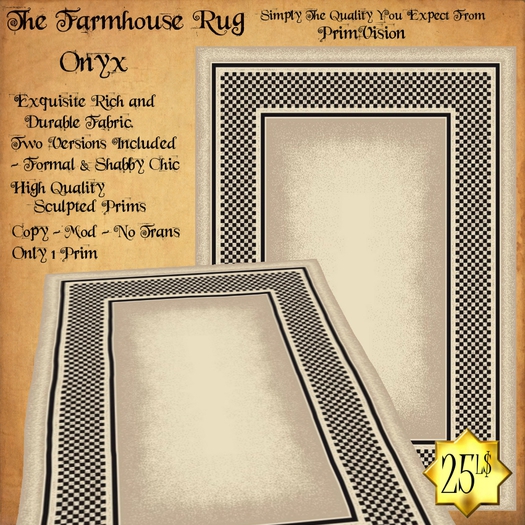 *PV* The Farmhouse Rug - Onyx