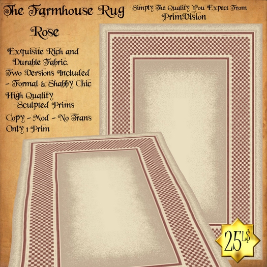 *PV* The Farmhouse Rug - Rose