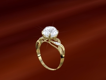 Troymart Elegance Diamond Right-Hand Ring (mesh) - Metal and Gem Color Change - Resize -  Brightness