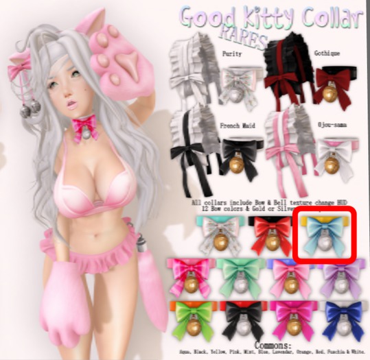 .tsg. Good Kitty Collar - Yellow 1