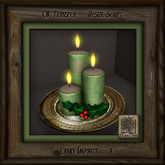 Holiday Candles Platter Ir