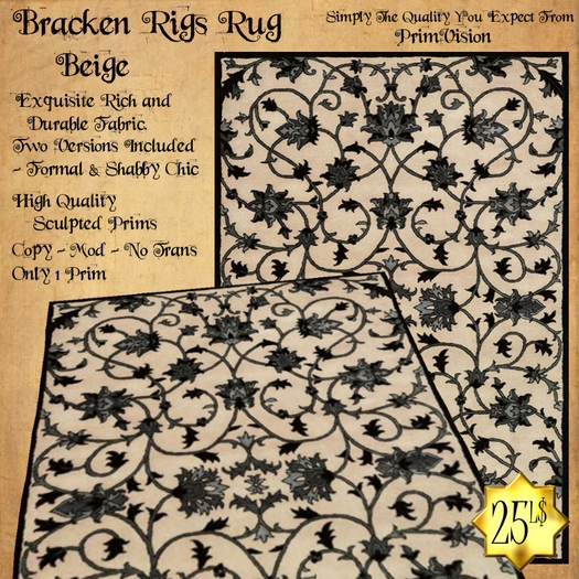 *PV* Bracken Rigs Rug - Beige