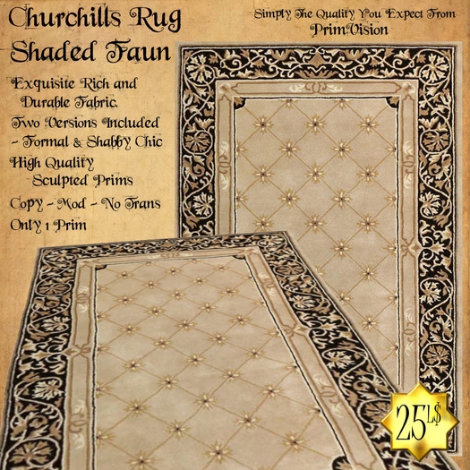 *PV* Churchills Rug - Shaded Faun
