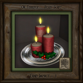 Holiday Candles Platter Gp