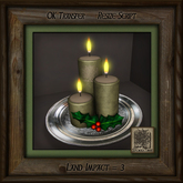 Holiday Candles Platter Gn