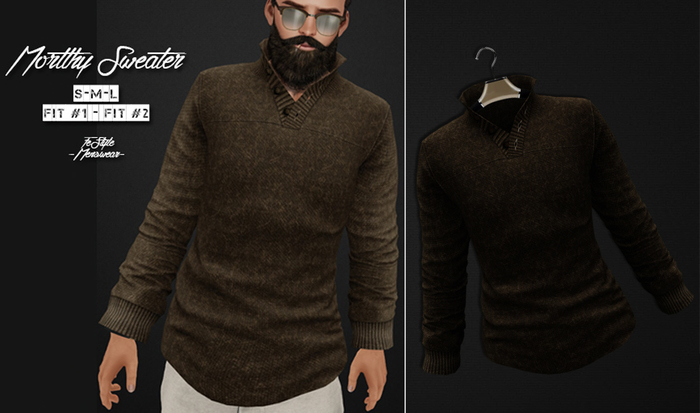 {Fe Style} Mortthy Sweater - DarkBrown