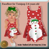 TO01 Totsipop avatar Blue polka dress  w/ sandals <box>