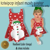 TO01 Totsipop avatar Blue polka dress  w/ sandals <box>