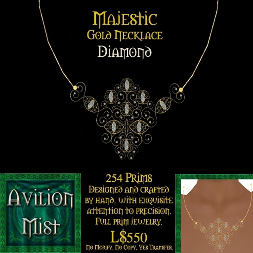 Jewelry - Necklace (Majestic Gold & Ruby)