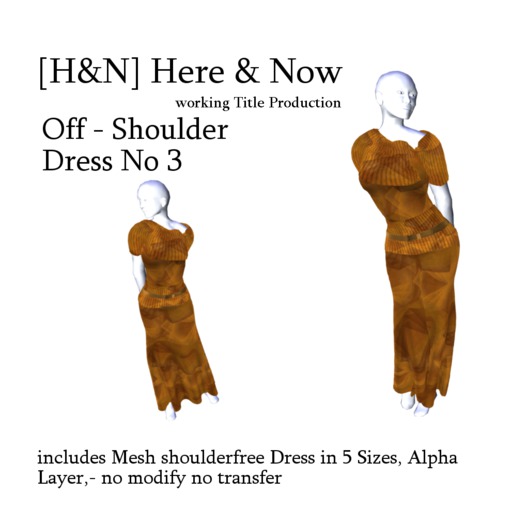 [H&N]Off Shoulder Dress No 1