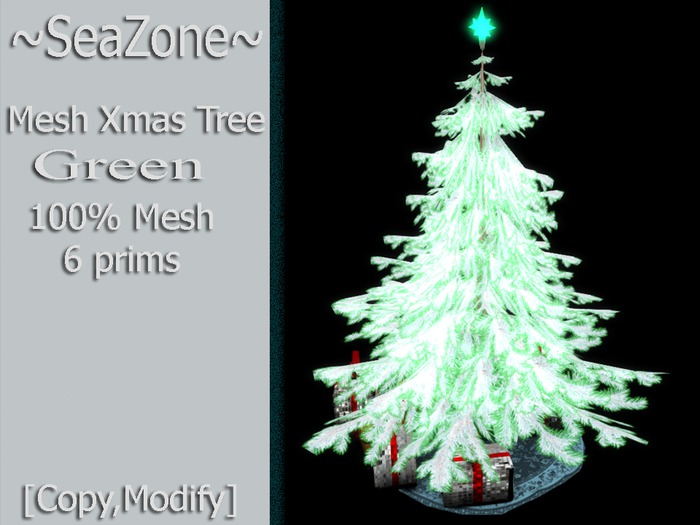 ~SeaZone~ Mesh Green Xmas Tree [Copy,Modify]
