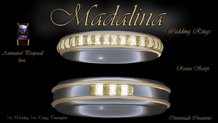 Wedding Rings~Madalina Wedding Rings boxed