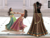 Chandni lehenga marketplace burgundy