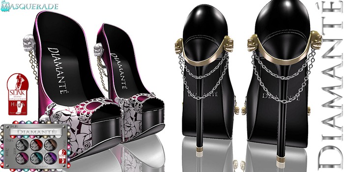:Diamante: Masquerade - SLink High Feet - Rigged