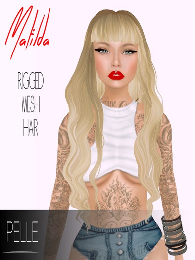 Pelle - SAHANA 100% RIGGED MESH HAIR BLACK