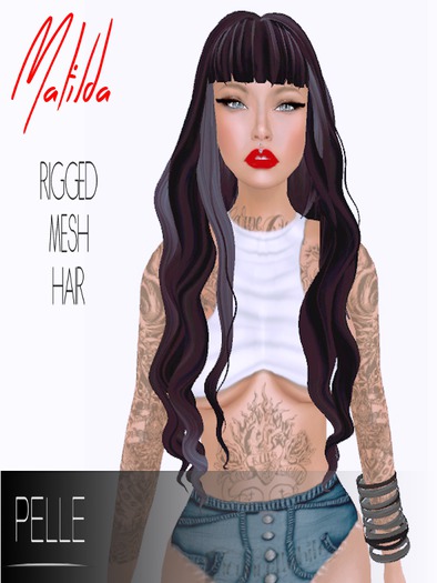 Pelle - MATILDA RIGGED MESH HAIR RAVEN