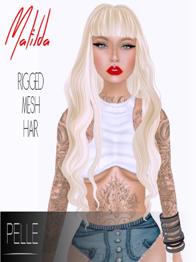 Pelle - SAHANA 100% RIGGED MESH HAIR BLACK