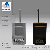 netzwerk - Modern Fireplace V25 (boxed)