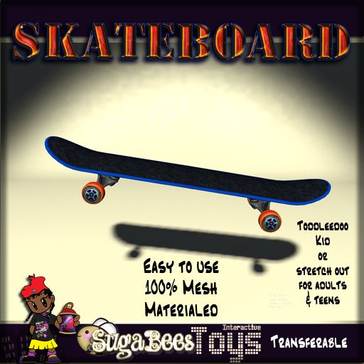 [SugaBees] Skateboard - Blue