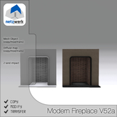 netzwerk - Modern Fireplace V52a (boxed)