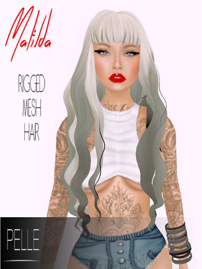 Pelle - MATILDA RIGGED MESH HAIR BLONDE BLACK
