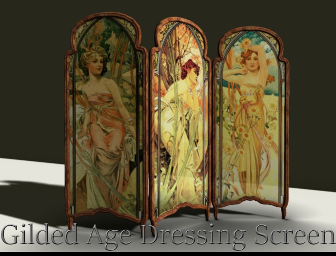 *BP* Gilded Age Dressing Screen