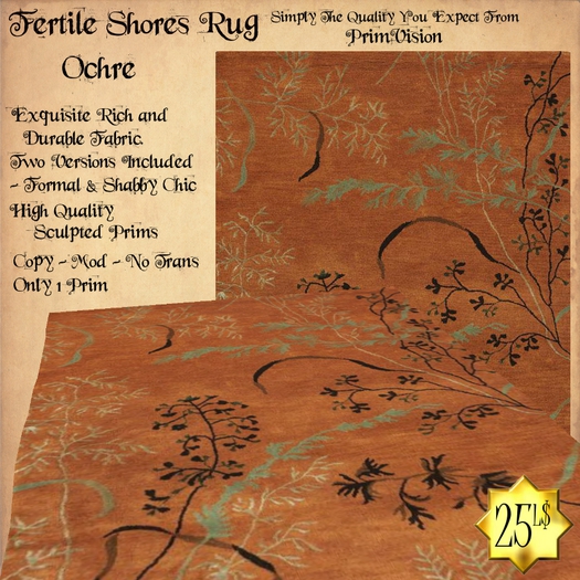 *PV* Fertile Shores Rug - Ochre