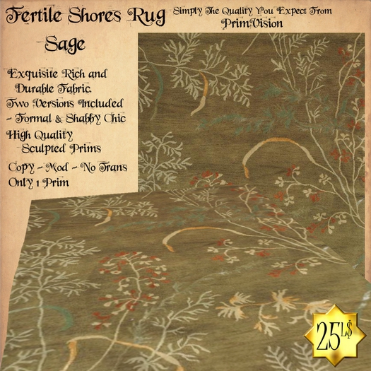 *PV* Fertile Shores Rug - Sage