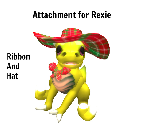 Ribbon and hat Rexie Green and Red