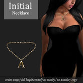 Necklace Initial *A* Gold
