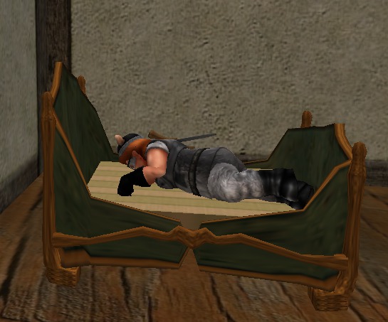 Elfabet's Grungy Dwarf Bed (fits best with Dwarfins avatars)