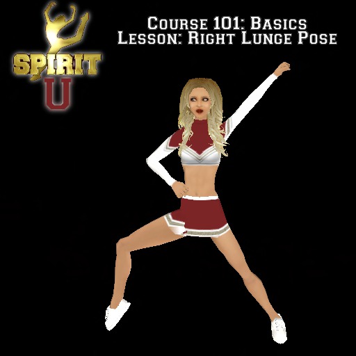 SPIRIT Cheer Right Diagonal Pose