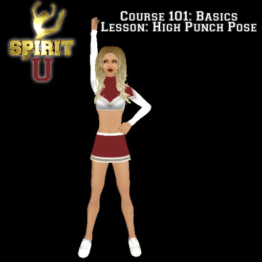 SPIRIT Cheer Right Diagonal Pose