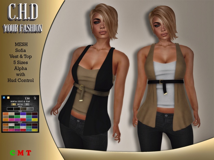 [C.H.D] Sofia Vest & Top