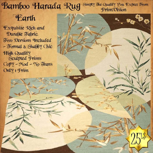 *PV* Bamboo Harada Rug - Earth