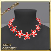 LW_ Boxed Mesh Lily Jewelry Set - Black Red