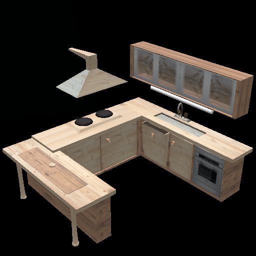 Kitchen mesh 13 Prim / mod copy