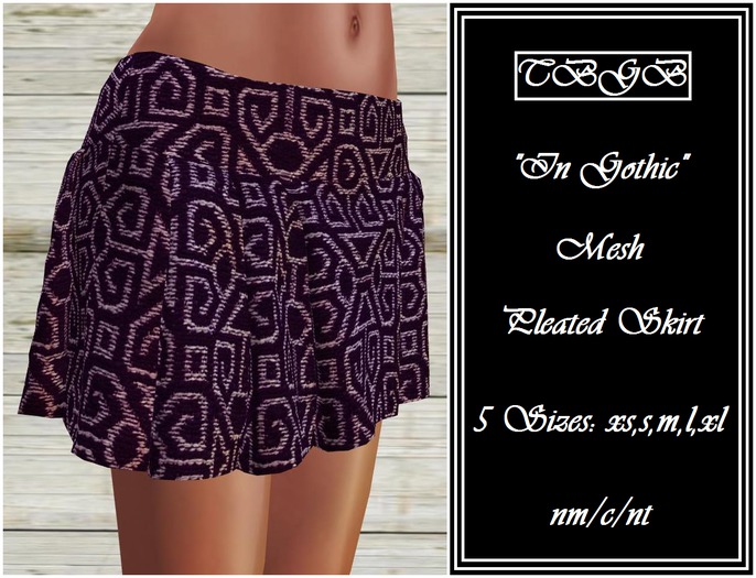 !!! TBGB - "In Gothic" Skirt by Sej