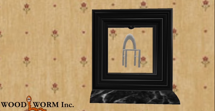 Rotation Artwork. A little chair rotates by touch