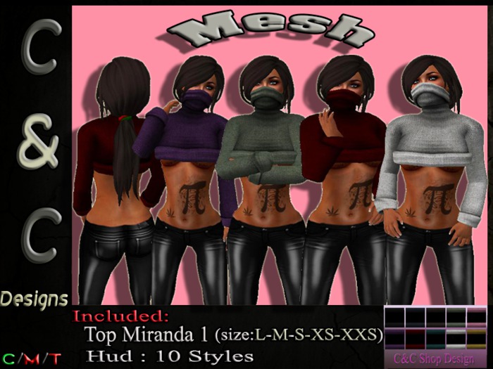 C&C Mesh Top Miranda 1 (Hud 10 Styles) DEMO
