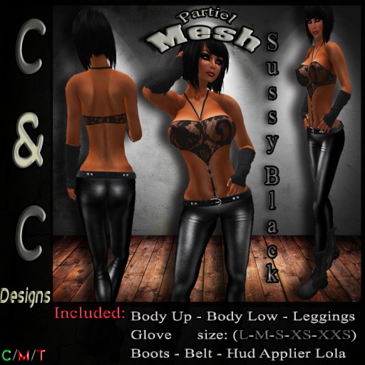 C&C Mesh Sussy Black (Hud Applier Lola)