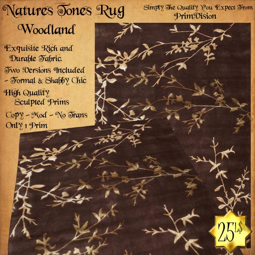 *PV* Natures Tones Rug - Woodland