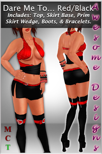 *Awesome Designs Dare Me To...  Red/Black