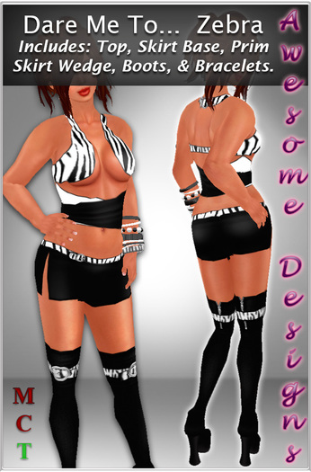 *Awesome Designs Dare Me To...  Zebra